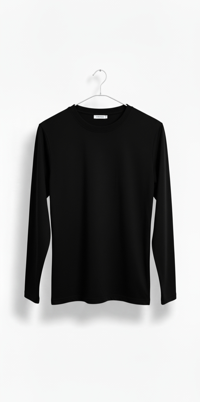 Obsidian Black Full Sleeve Shirt
